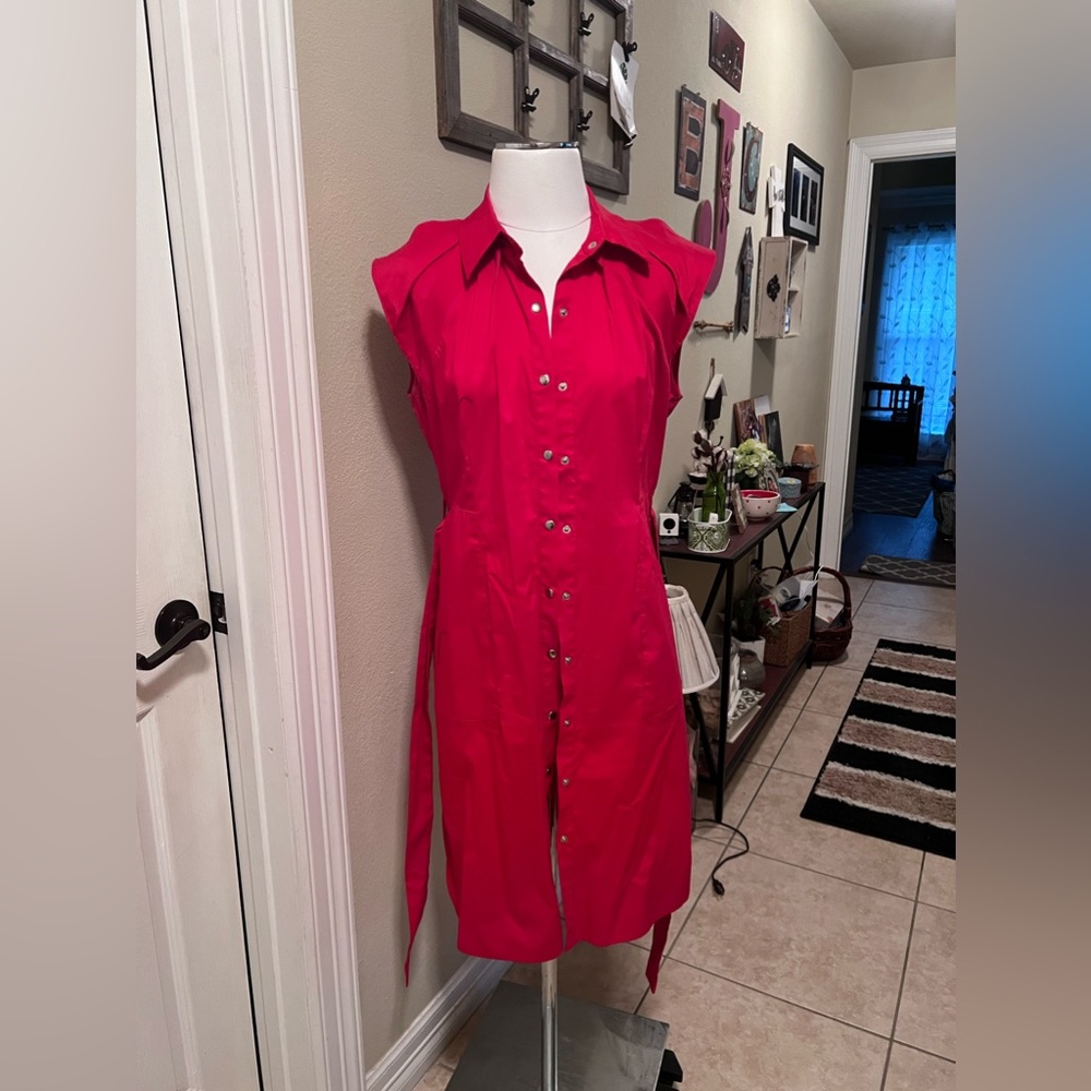 Red Dress with pockets